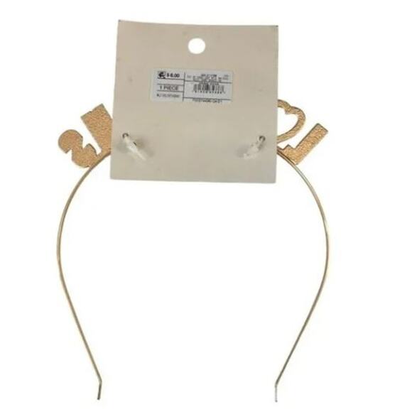 New LOVE WINS Pride Gold Metal Fashion Headband - Picture 2 of 2